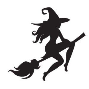 Halloween design — About Witch Riding Broom Craft Design featuring witch, riding, broom